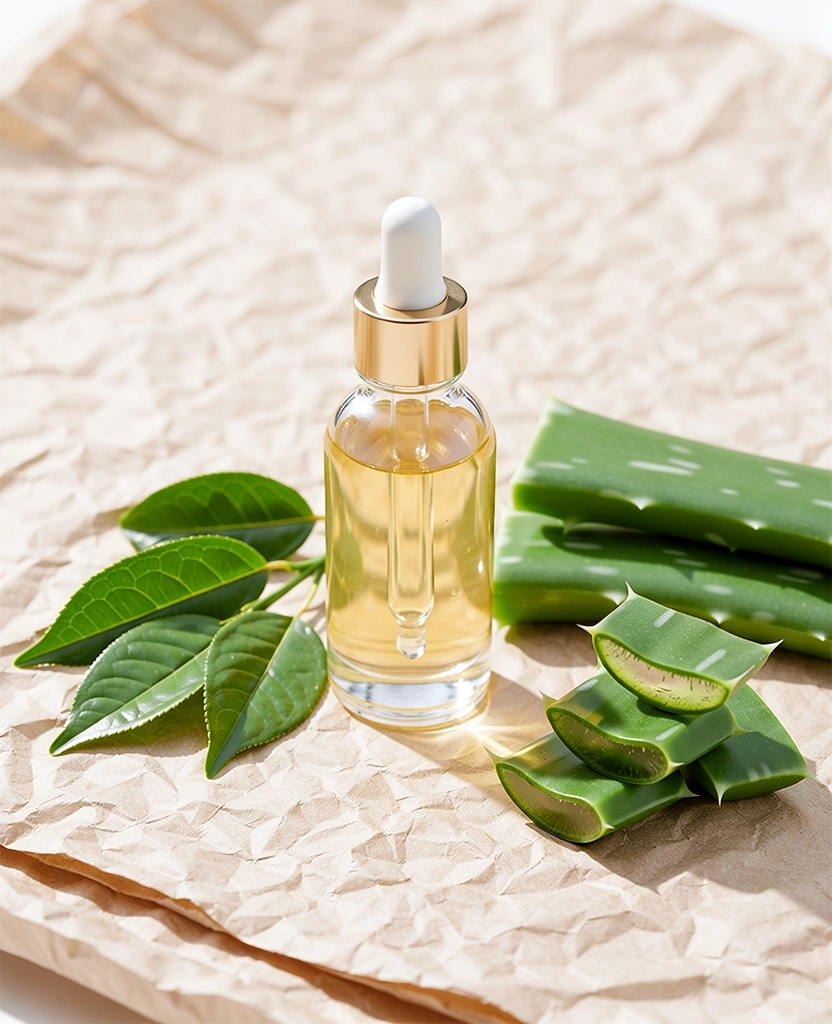 Natural skincare ingredients and premium packaging